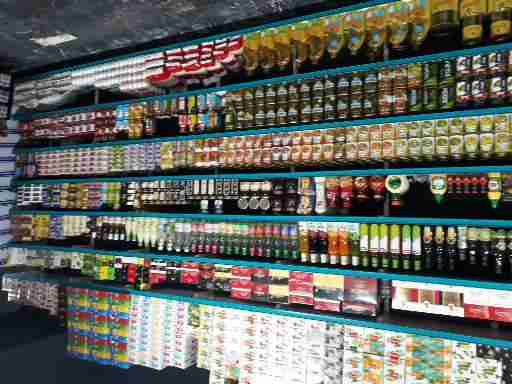 قفسه دیواری MDF برای نمایش محصولات فروشگاهی
