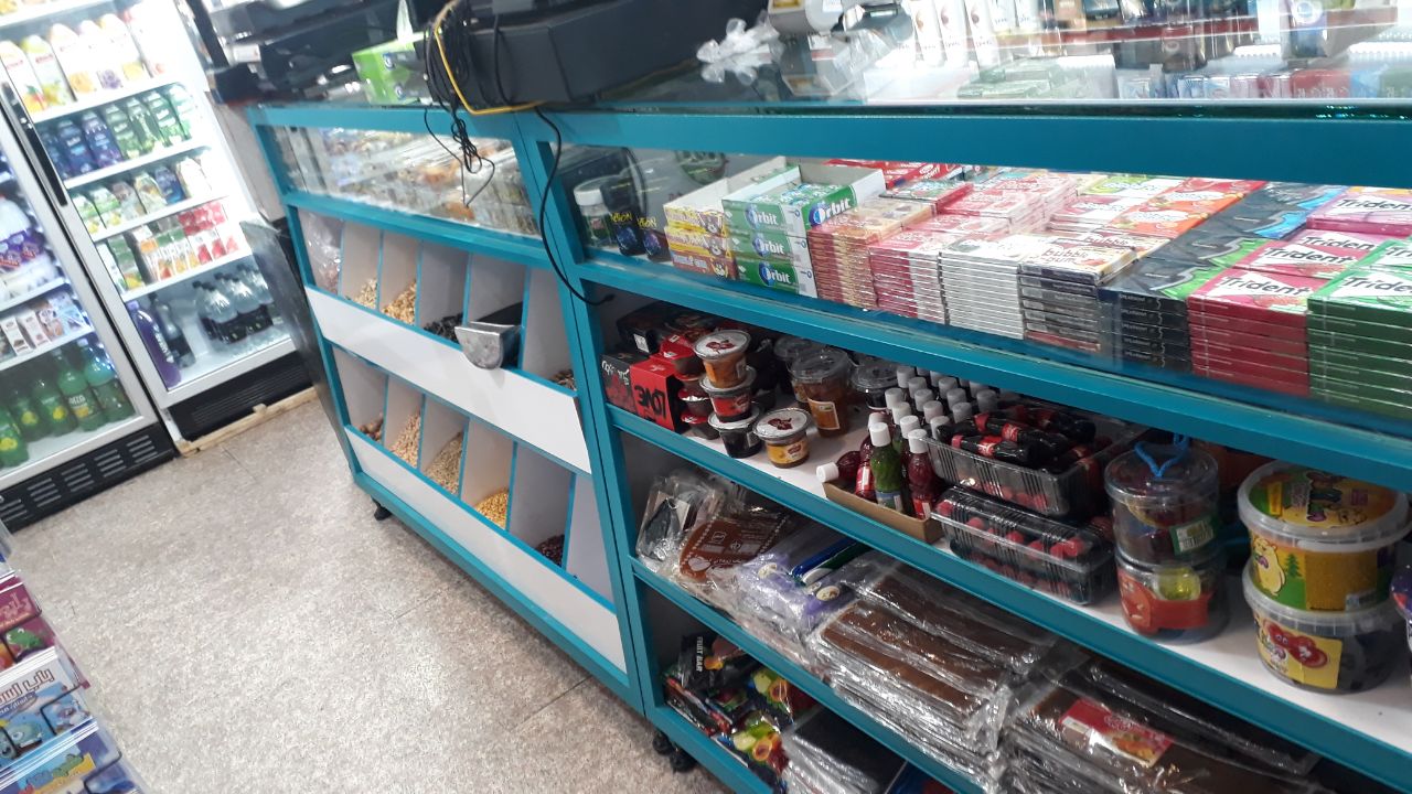 نمونه اجرای ویترین سوپرمارکت